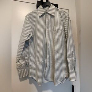 Brooks Brothers Black Fleece (Thom Browne) Green Striped Shirt